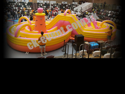 Rock Climbing Obstacle Slider Bouncer