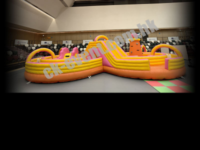 Rock Climbing Obstacle Slider Bouncer